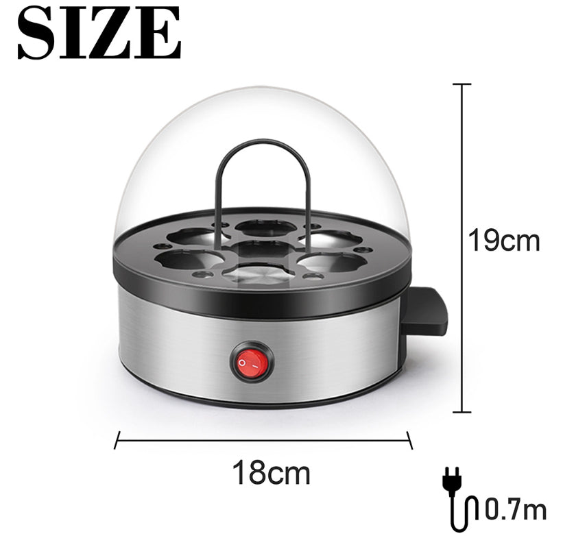 Mini Electric Egg Cooker | 7-Egg Automatic Egg Steamer