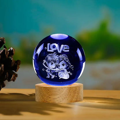 Crystal ball night light
