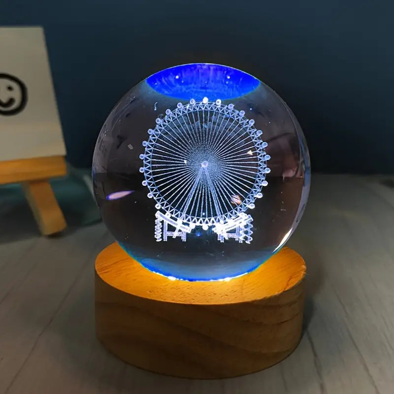 Crystal ball night light