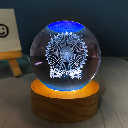 Crystal ball night light