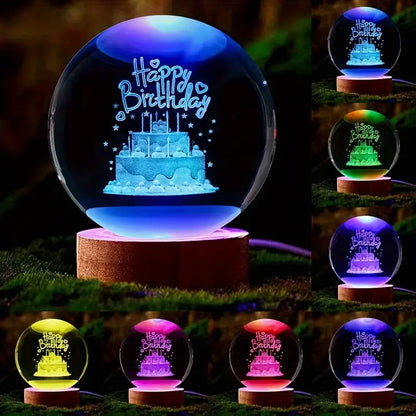 Crystal ball night light