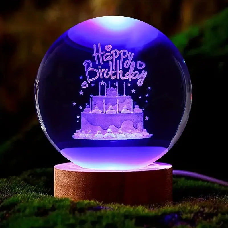 Crystal ball night light