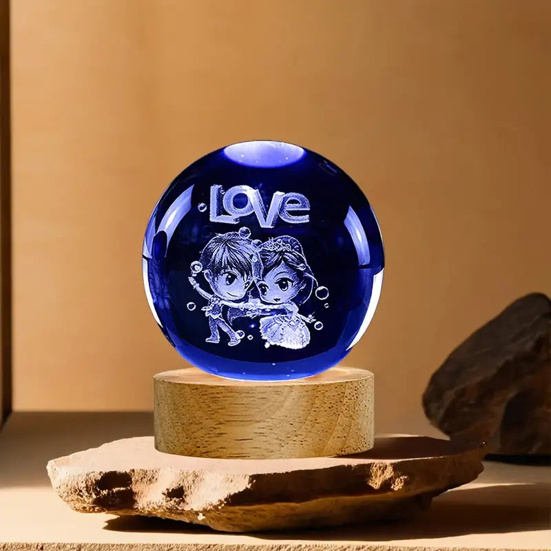 Crystal ball night light