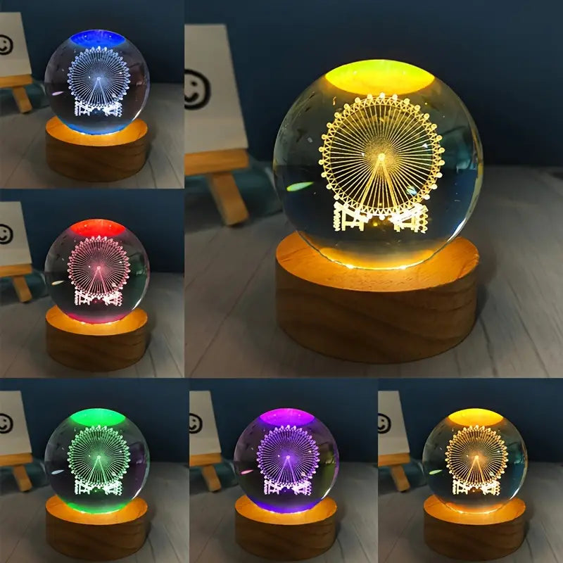 Crystal ball night light