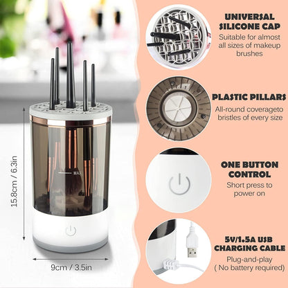 👌 Electric Makeup Brush Cleaner | Automatic Makeup Brush Washing Machine 😲