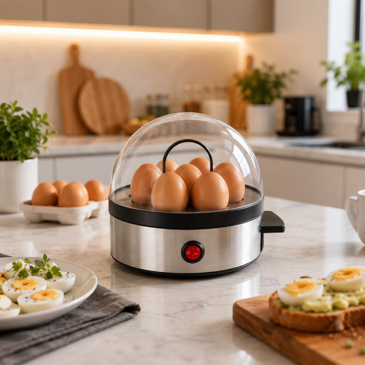Mini Electric Egg Cooker | 7-Egg Automatic Egg Steamer