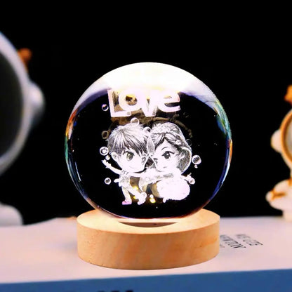 Crystal ball night light