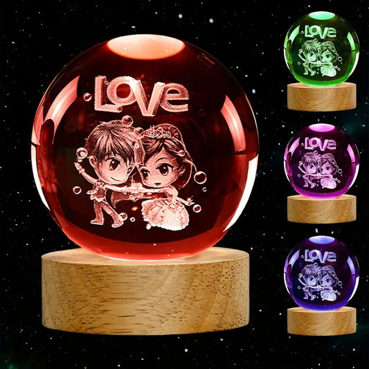 Crystal ball night light