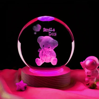 Crystal ball night light