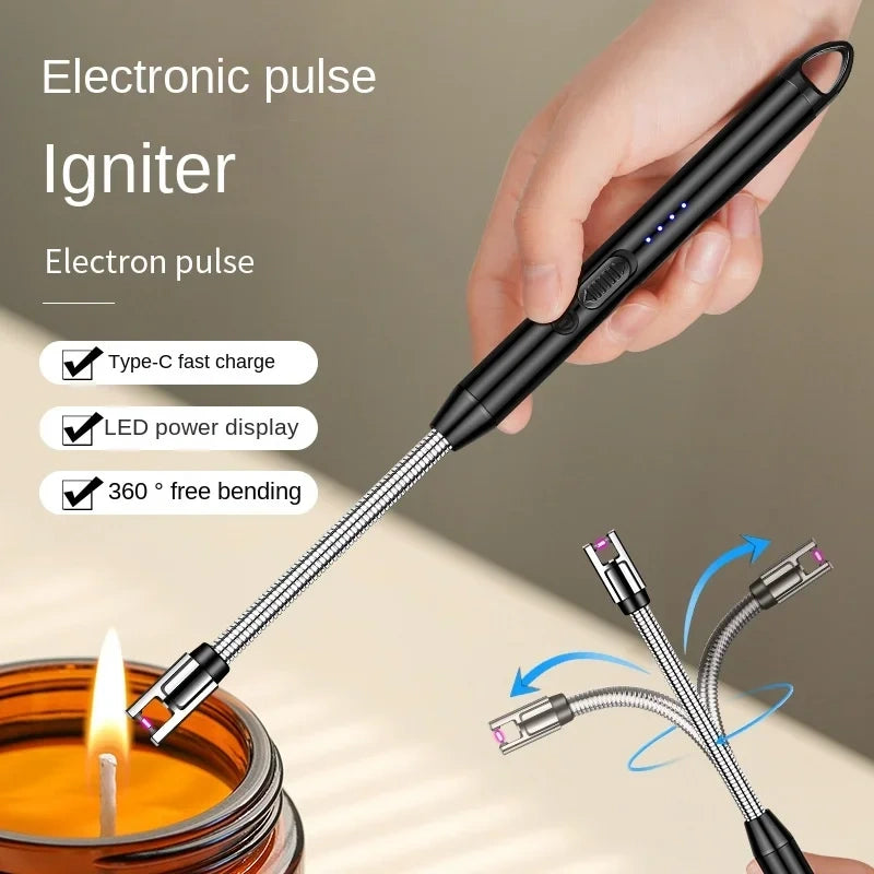360° Electric Arc Lighter USB Rechargable ( FREE DELIVERY)