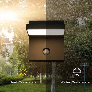 Inowel Wall Light Outdoor Motion Sensor Wall Lamp Modern Wall Sconce Lantern Fixture For Porch Front Door