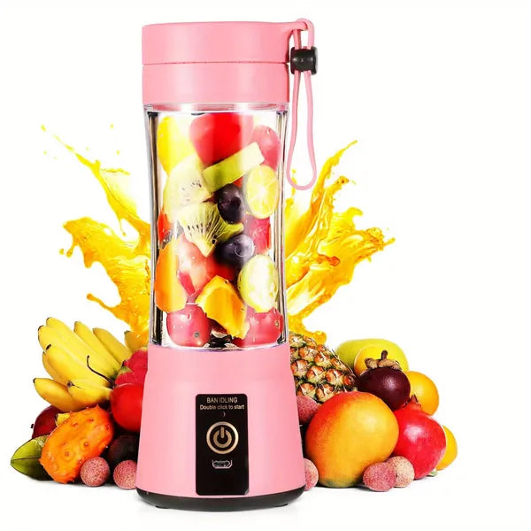 Portable Juicer Blender | USB Rechargeable | 6 Blades | 380ML