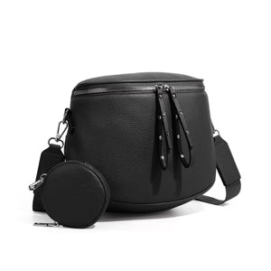 Plaid Crossbody Bag Single-shoulder Large Capacity Shell-shaped